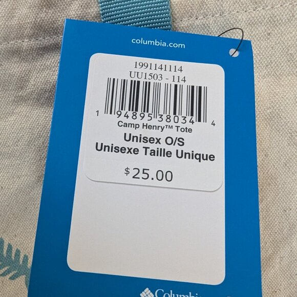 Cute Columbia Camp Henry Tote-New with Tags - Picture 5 of 7